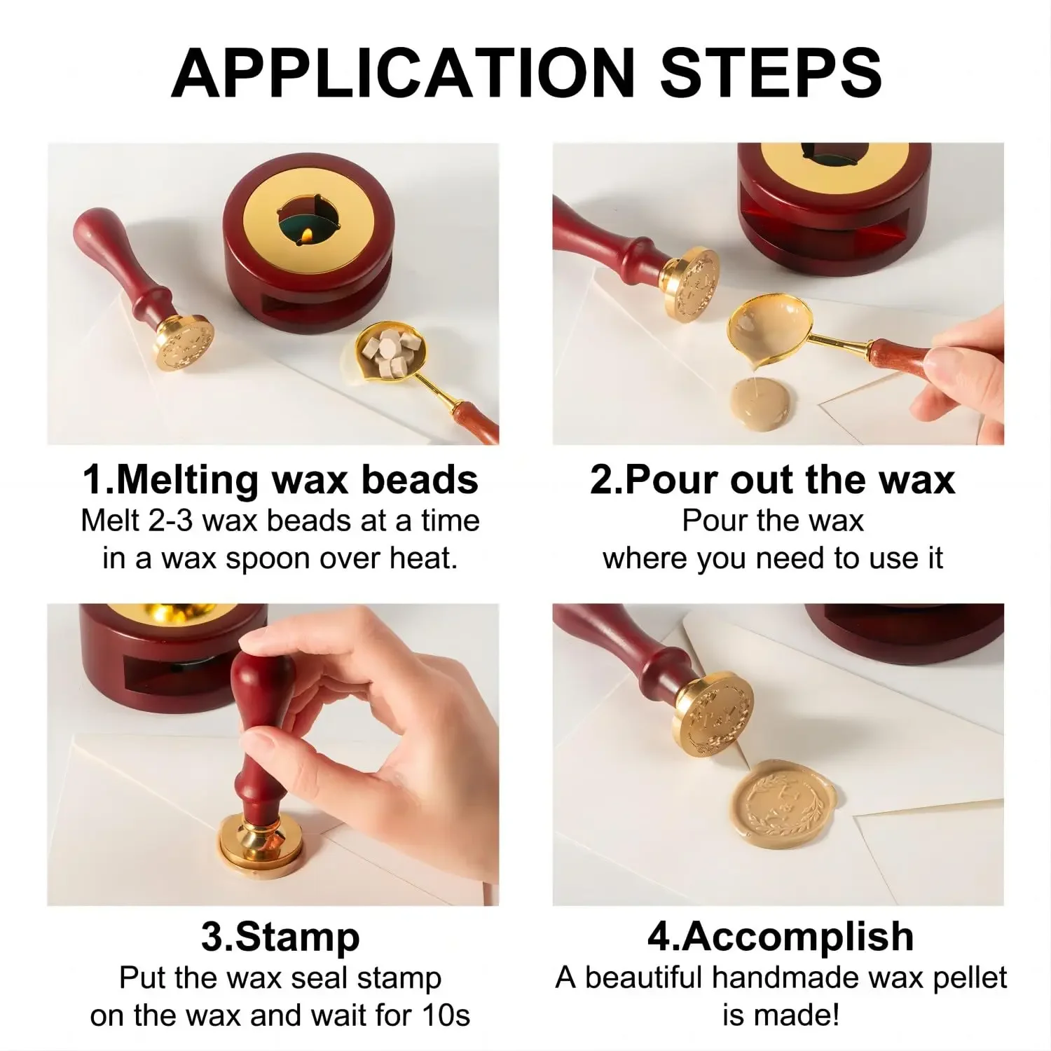 مخصص ختم من الشمع عدة ختم اسم  - مراجعة Wax Seal Letter Kit وسعره