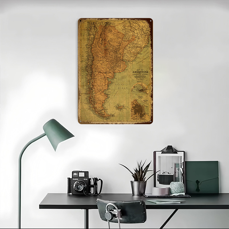 خريطة الأرجنتين العتيقة على لو - مراجعة Custom Map Poster وسعره