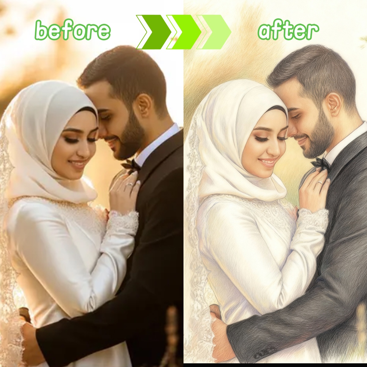 شخصية مخصصة قلم رصاص ملون نمط  - مراجعة Pet Portrait Custom وسعره