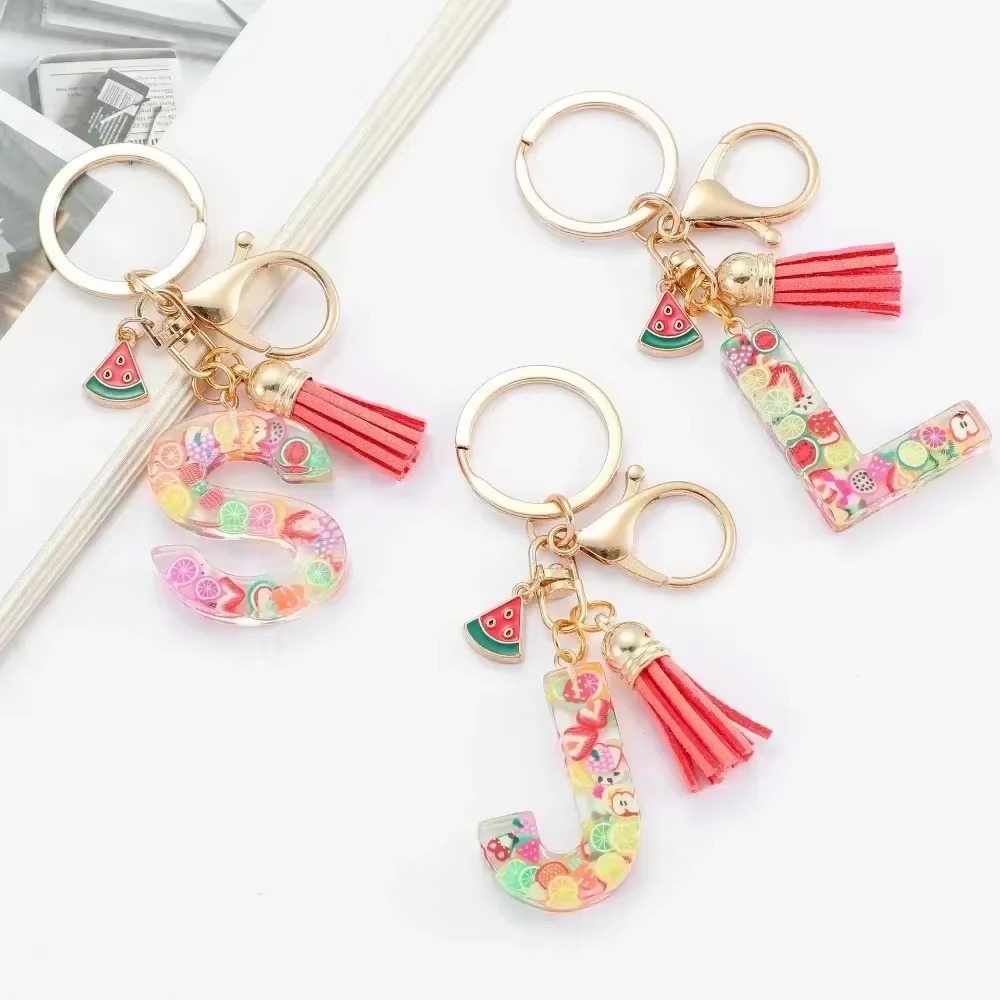 شخصية A-Z حلقة رئيسية مشبك سلا - مراجعة Monogram Keychain Leather وسعره
