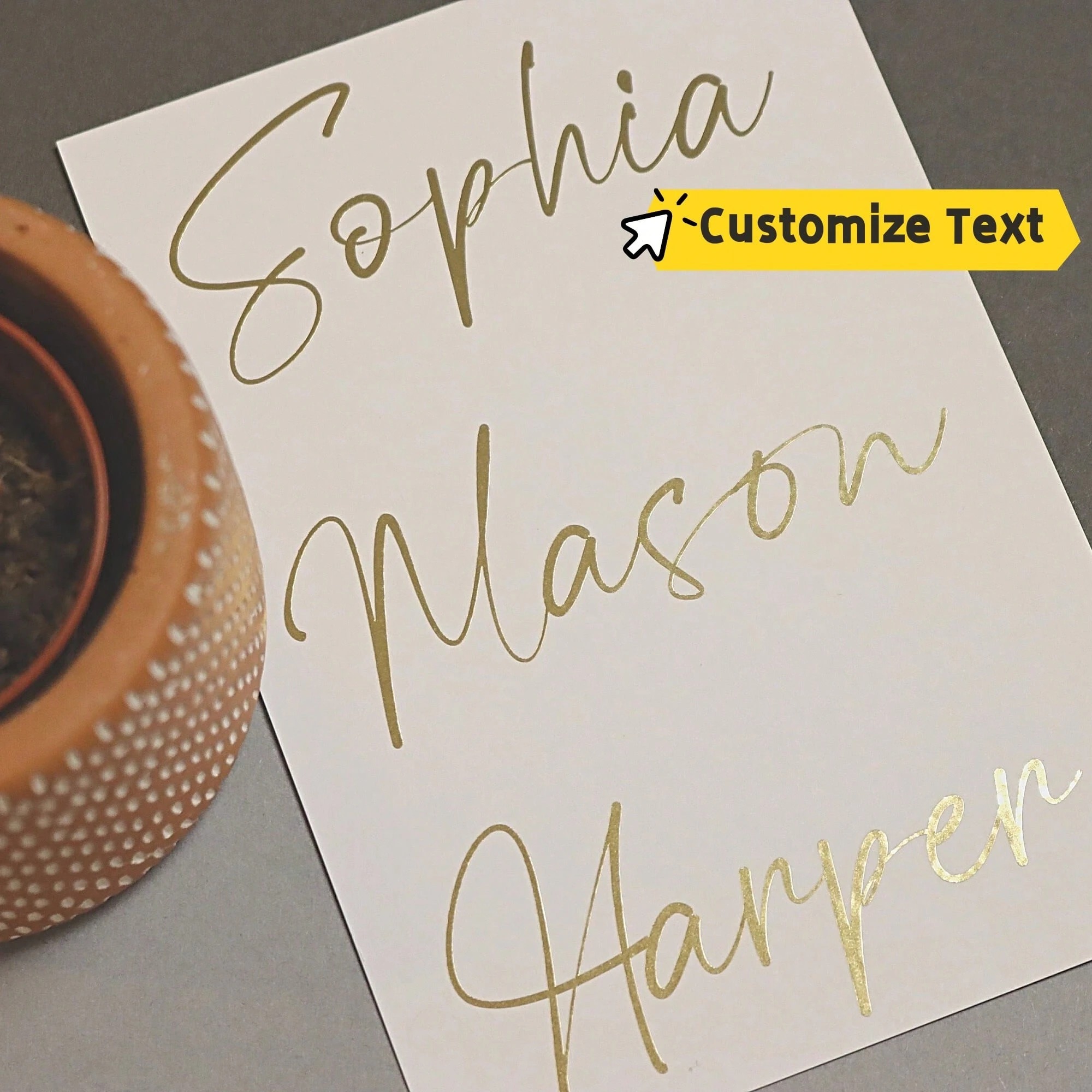 50-200 قطعة من ملصقات الأسماء  - مراجعة Personalised Candle Label وسعره
