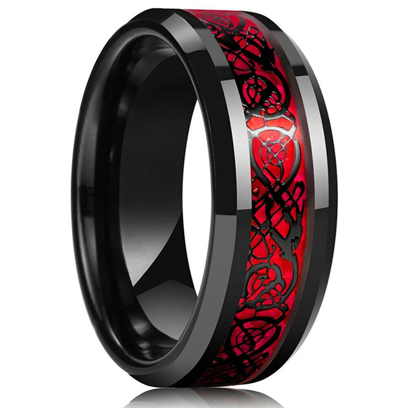 موضة 8 مللي متر الرجال الفولاذ - مراجعة Initial Ring Custom وسعره