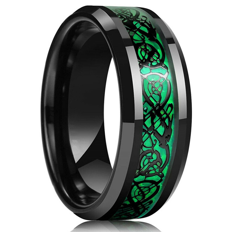 موضة 8 مللي متر الرجال الفولاذ - مراجعة Initial Ring Custom وسعره