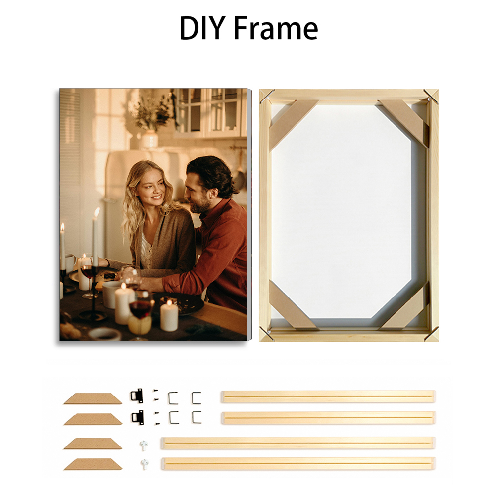 1 قطعة صور مخصصة مع إطار خشبي  - مراجعة Engraved Wood Frame وسعره