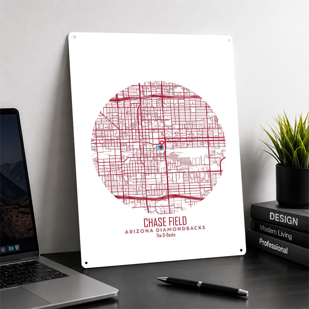 لوحة معدنية مخصصة بتصميم خريطة - مراجعة Custom Map Poster وسعره