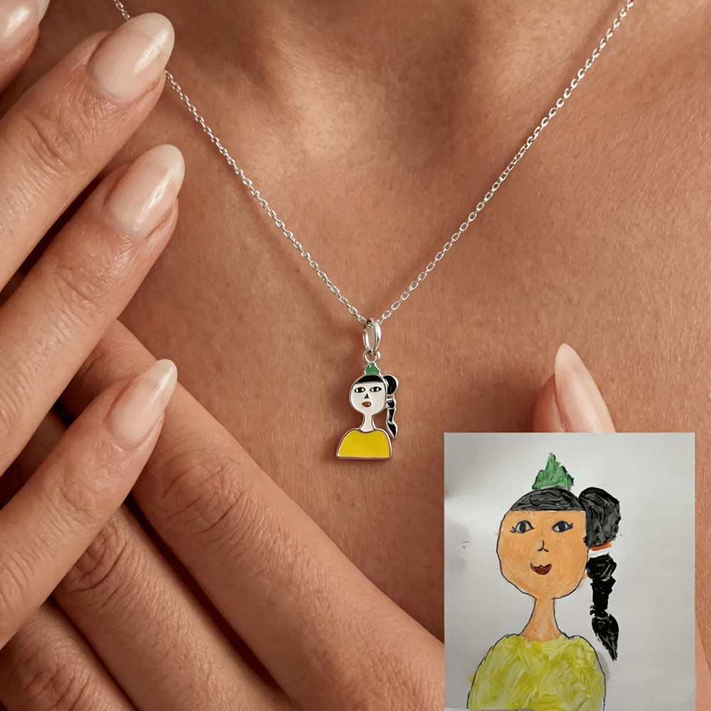 قلادة تذكارية للأطفال بتصميم ر - مراجعة Name Necklace Custom وسعره