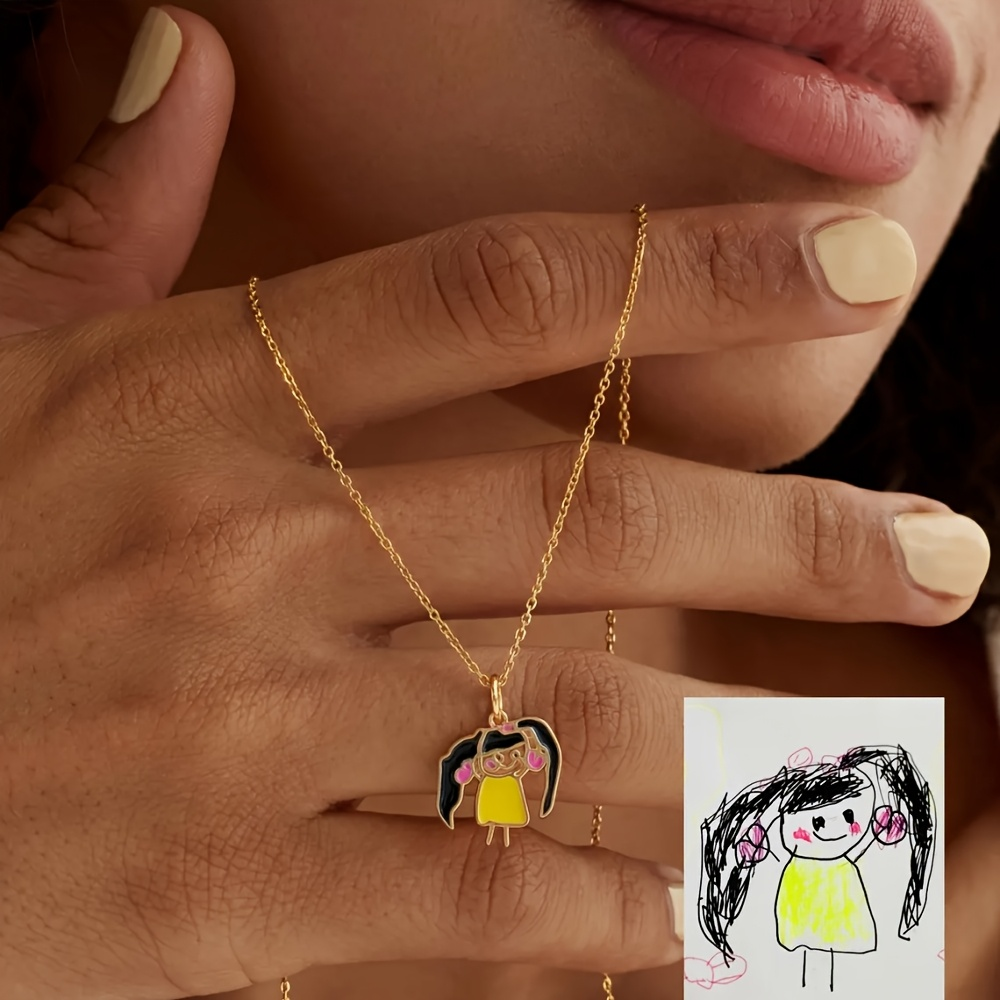 قلادة تذكارية للأطفال بتصميم ر - مراجعة Name Necklace Custom وسعره