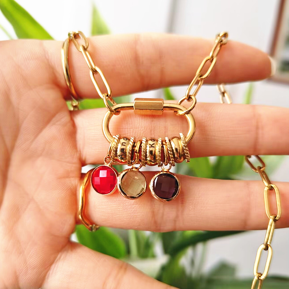 مخصص حلقة تسلق اسم سحر قلادة ا - مراجعة Birth Flower Necklace وسعره