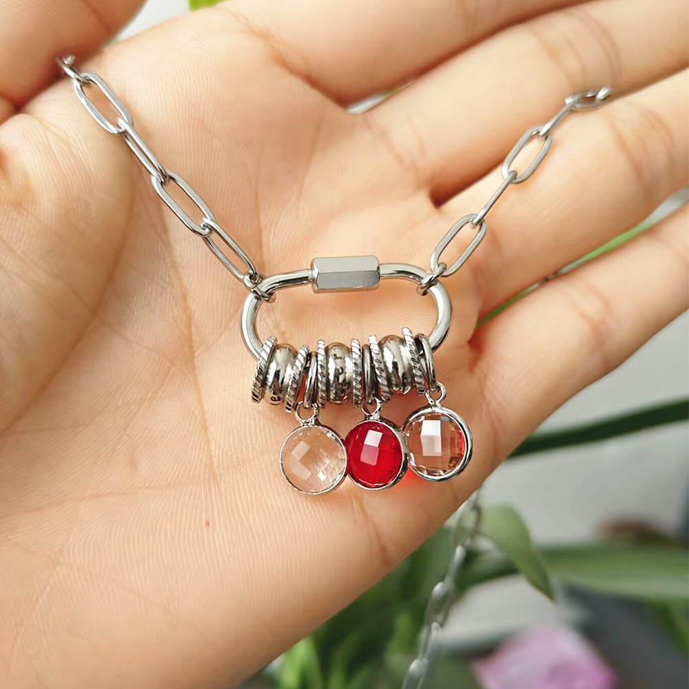 مخصص حلقة تسلق اسم سحر قلادة ا - مراجعة Birth Flower Necklace وسعره
