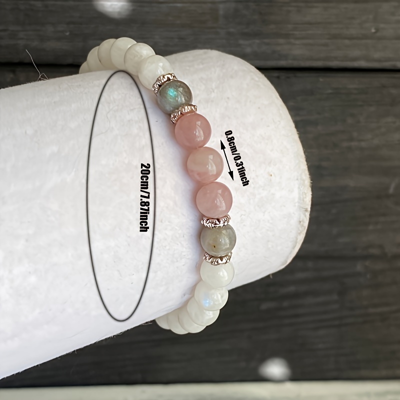 1 قطعة/حجر القمر واللابرادوريت - مراجعة Coordinates Bracelet وسعره