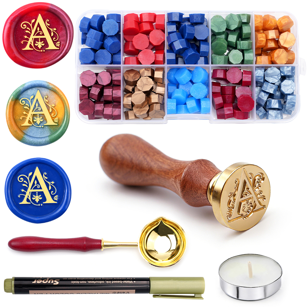 طقم ختم شمعي بالحروف من A إلى  - مراجعة Wax Seal Letter Kit وسعره