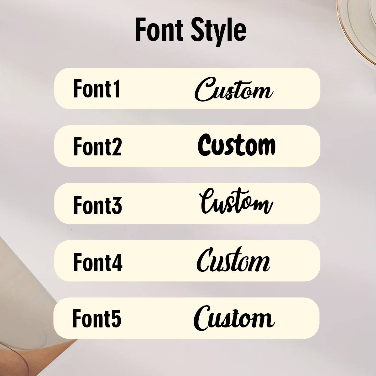 ملصقات أسماء مخصصة، ملصقات ذهب - مراجعة Personalised Candle Label وسعره