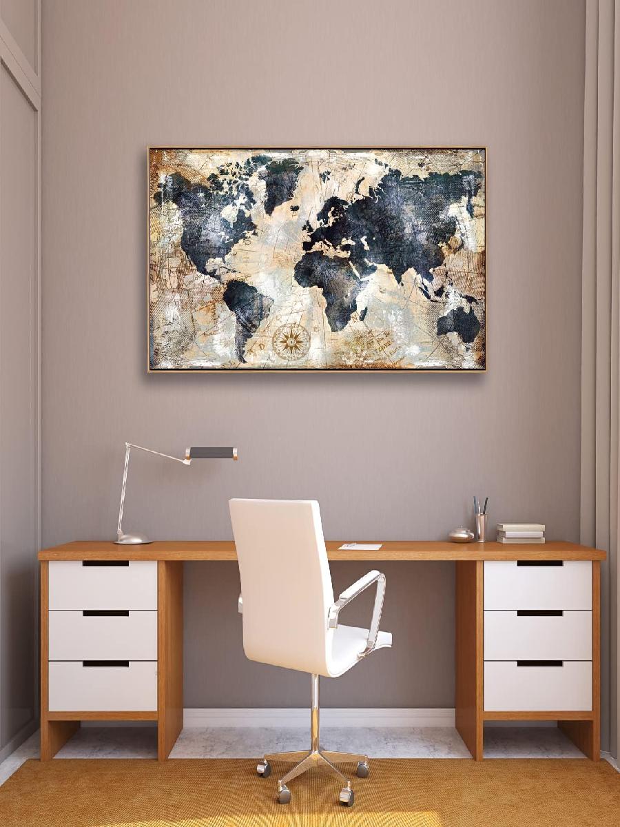 رسم جداري لخريطة العالم ، عمل  - مراجعة Custom Star Map وسعره