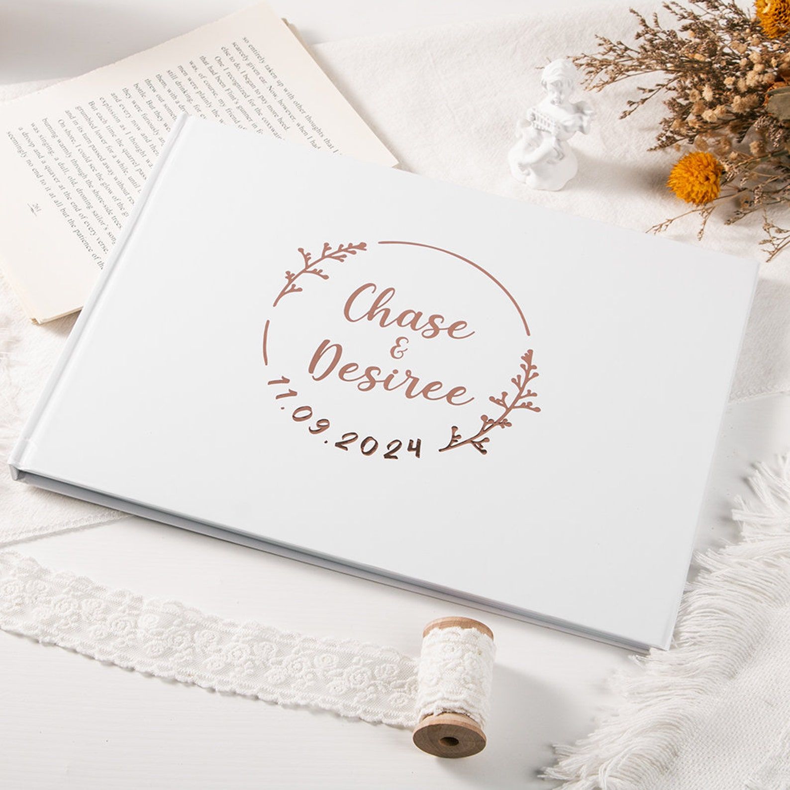 مخصص الزفاف سجل الزوار شخصية ض - مراجعة Custom Photo Book وسعره